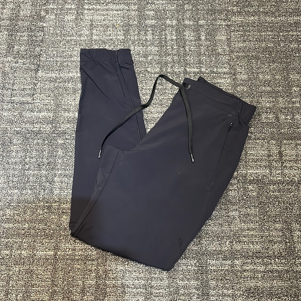 On drawstring pants